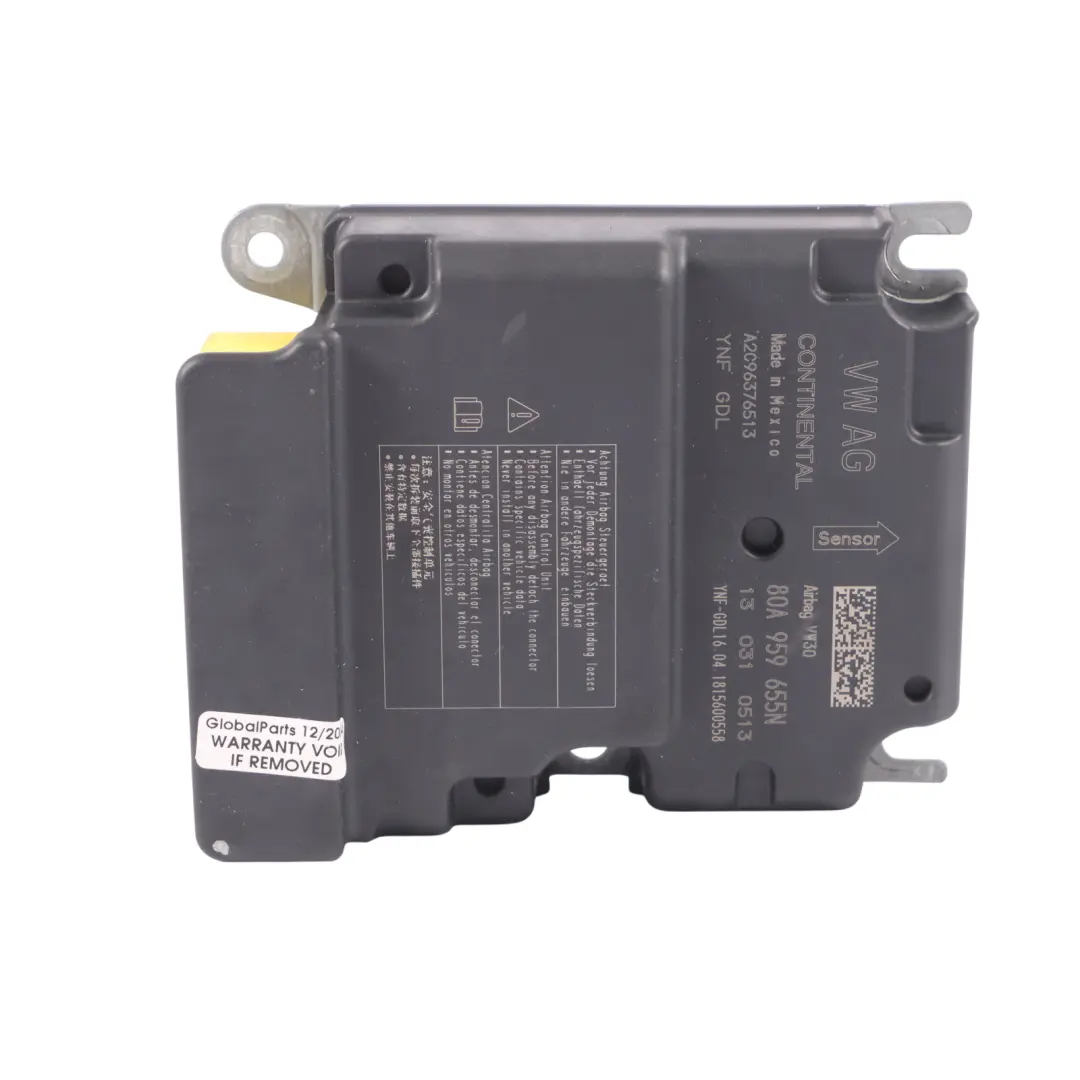 Modul Steuergerät SRS System ECU für Audi Q5 FY Air mit Teilenummer 80A959655N Audi Q5 FY Air Modul Steuergerät SRS System ECU - SKU 80A959655N - Teilenummer 80A959655N