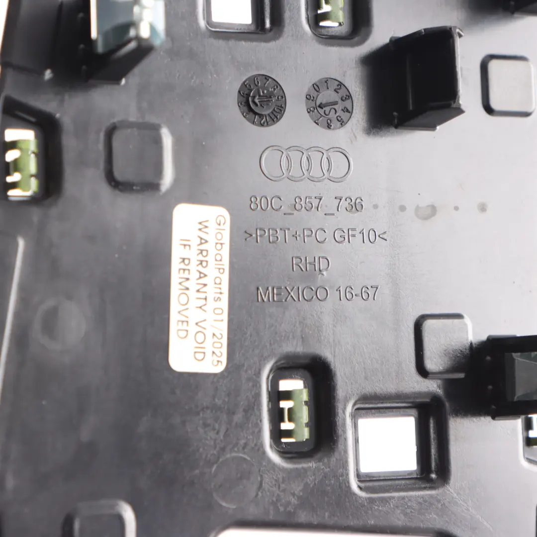 Audi Q5 FY Dashboard Centre Loud Speaker Cover Trim Panel - SKU 80C857736 - Part number 80C857736