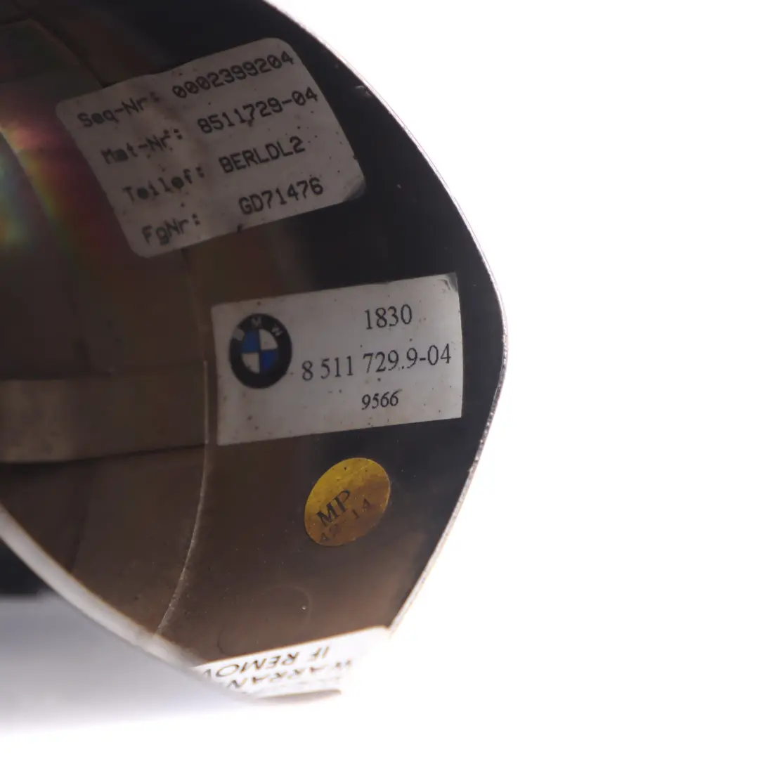 BMW F10 F11 Embout Échappement Arrière M Sport Finition Chromée Noire - SKU 8511729 - Numéro de pièce 8511729