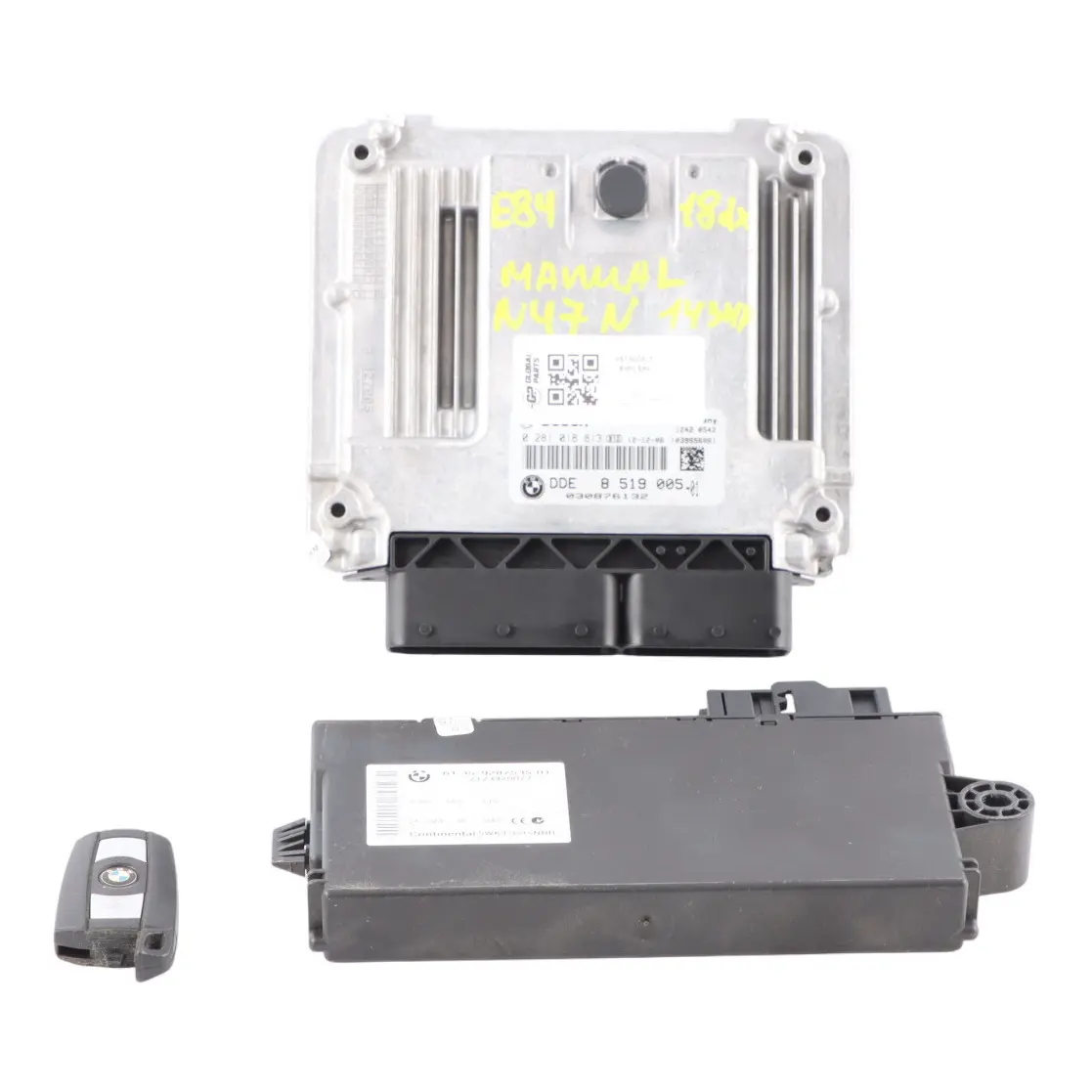 BMW X1 E84 18dX N47N Unidad Control Motor ECU Kit DDE 8519005 CAS3 Llave