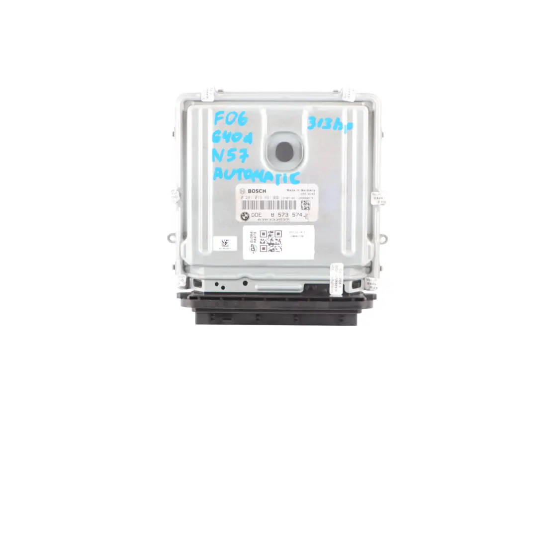 BMW F06 F12 F13 640d N57 313HP Engine ECU DDE Kit CAS4 + Key Automatic - SKU 8573574-1 - Part number 8573574