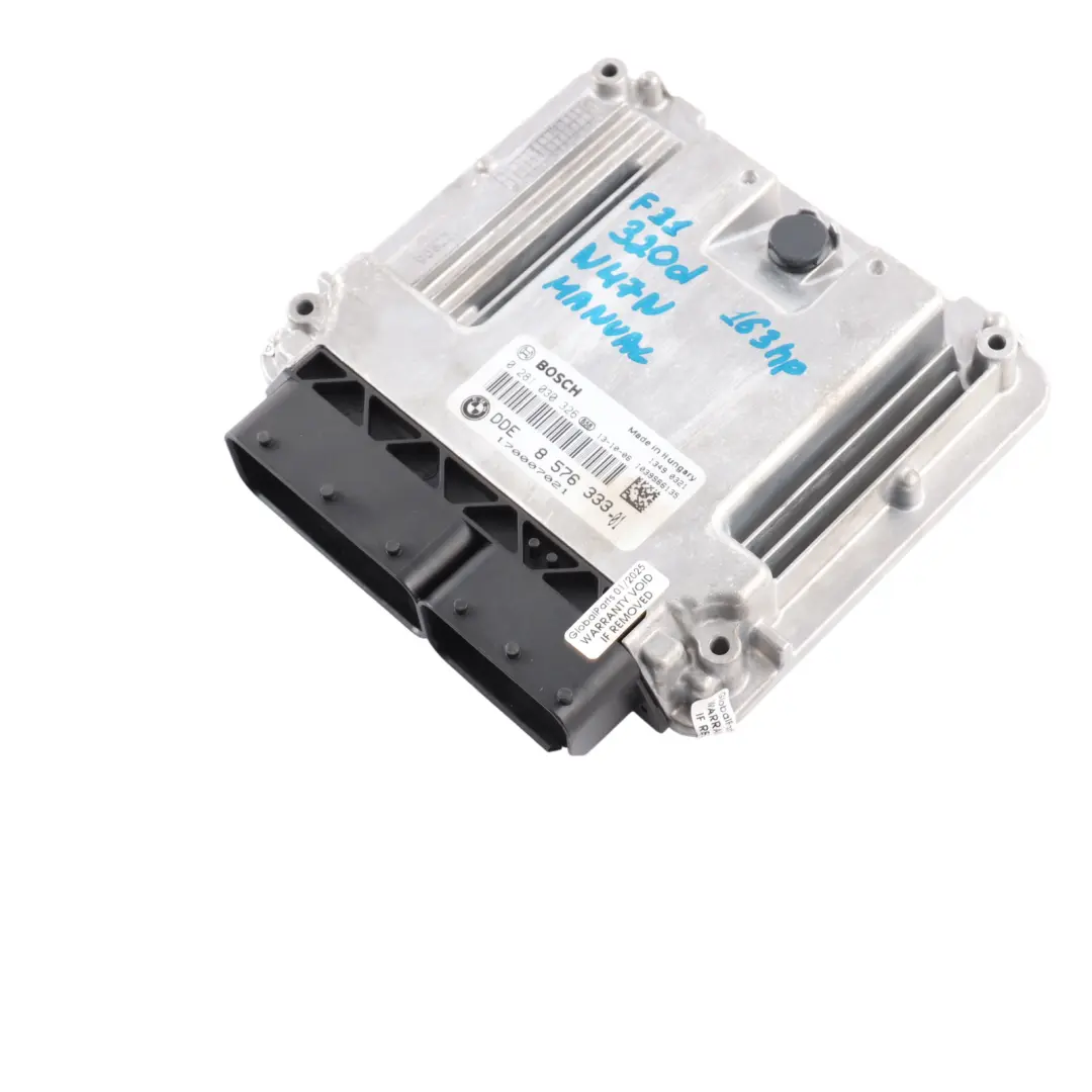 BMW F20 F30 120d 320d N47N 163HP Engine Control Unit ECU DDE Manual - SKU 8576333-5 - Part number 8576333