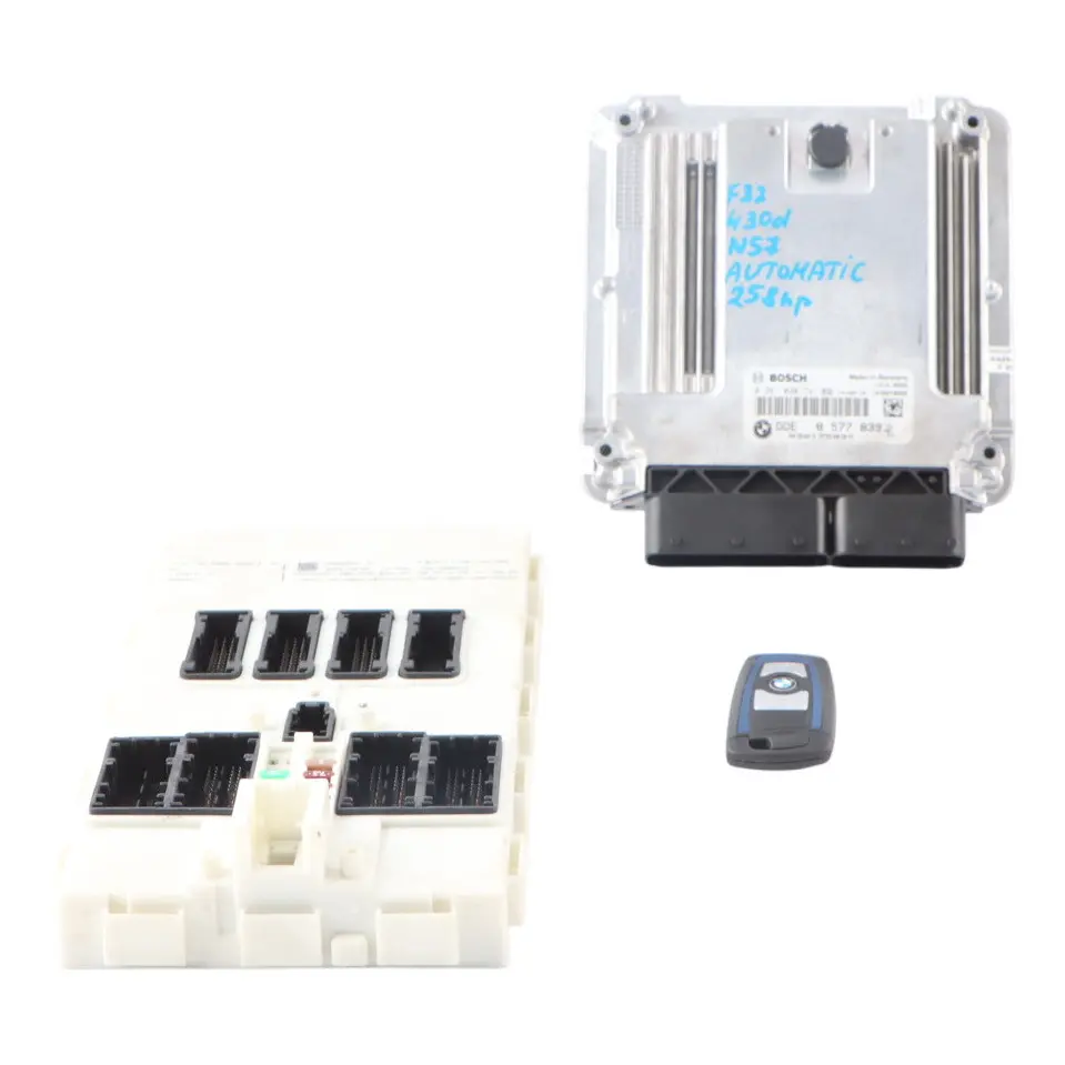BMW F32 F33 430D N57N 258HP Motor ECU DDE Kit 8577839 FEM + Schlüssel Automatik