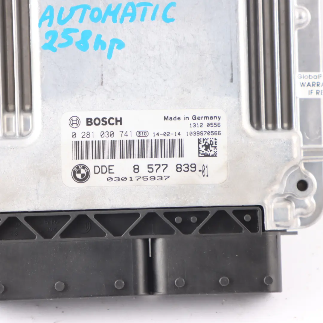 N57N 258HP Motore ECU DDE Kit FEM + Chiave Automatica per BMW F32 F33 430D con numero di parte 8577839 BMW F32 F33 430D N57N 258HP Motore ECU DDE Kit FEM + Chiave Automatica - SKU 8577839-1 - Numero di parte 8577839