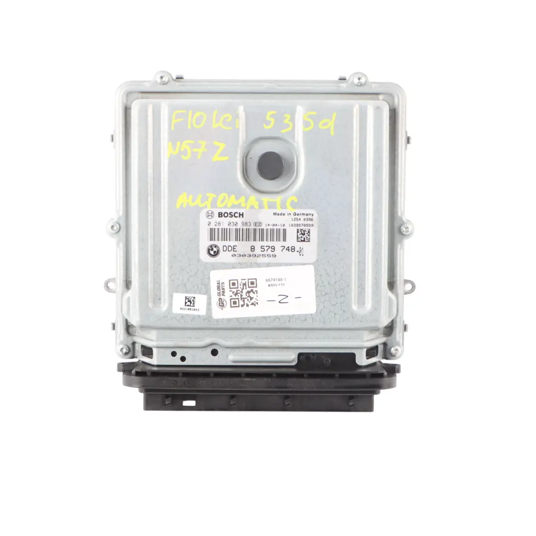 BMW F10 F11 535d F13 640d N57Z 313HP ECU Kit DDE 8578115 Key + CAS4 Automatic - SKU 8579748-1 - Part number 8579748