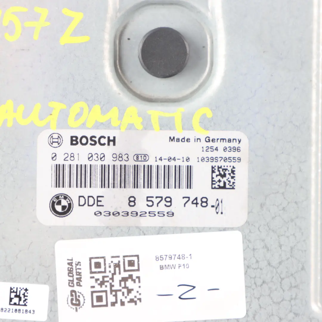 N57Z 313HP ECU Kit DDE 8578115 Key + CAS4 Automatic to BMW F10 F11 535d F13 640d with Part number 8579748 BMW F10 F11 535d F13 640d N57Z 313HP ECU Kit DDE 8578115 Key + CAS4 Automatic - SKU 8579748-1 - Part number 8579748