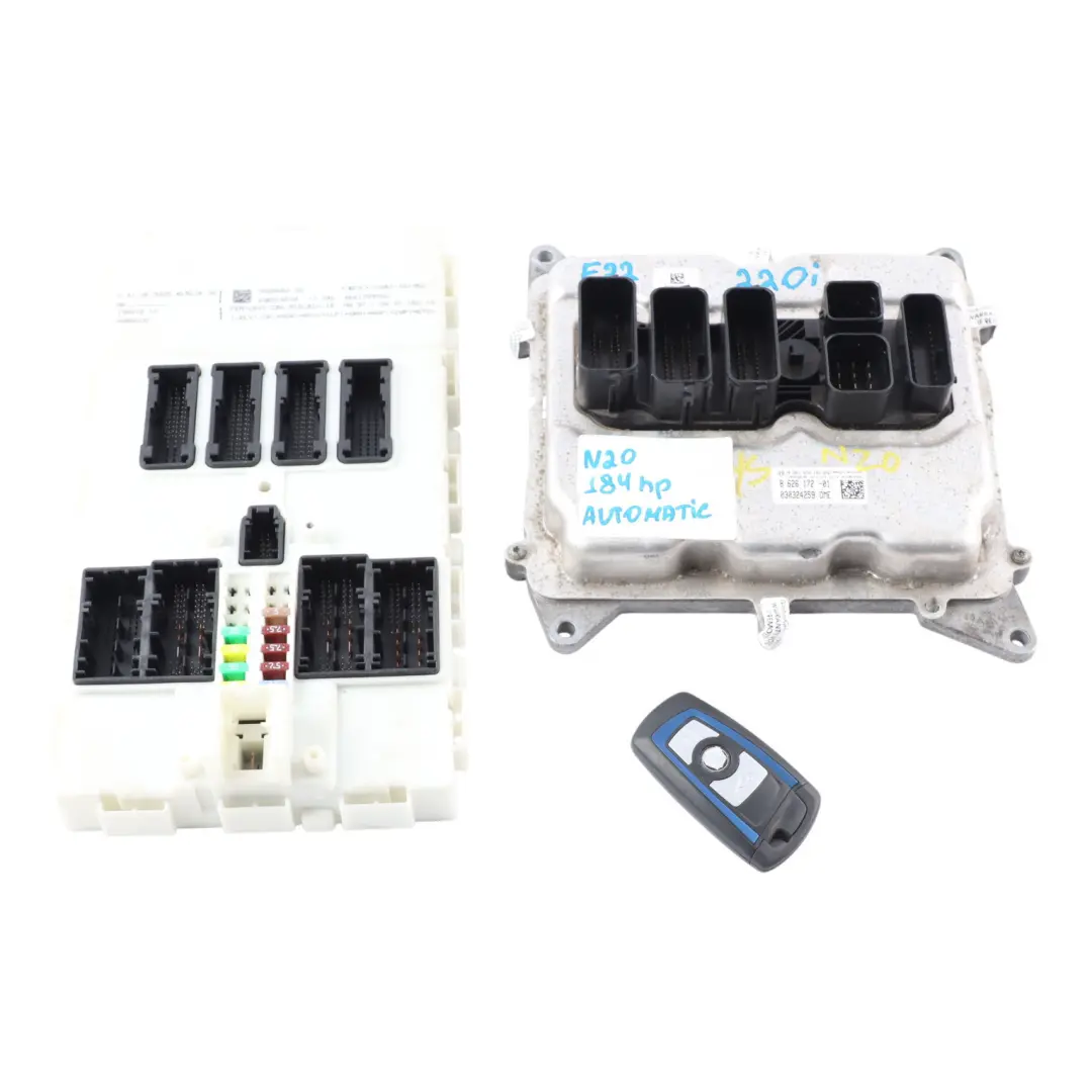 N20 184HP Engine ECU DDE Kit FEM + Key Automatic to BMW F22 220i F30 320i with Part number 8626172 BMW F22 220i F30 320i N20 184HP Engine ECU DDE Kit FEM + Key Automatic - SKU 8626172-4 - Part number 8626172