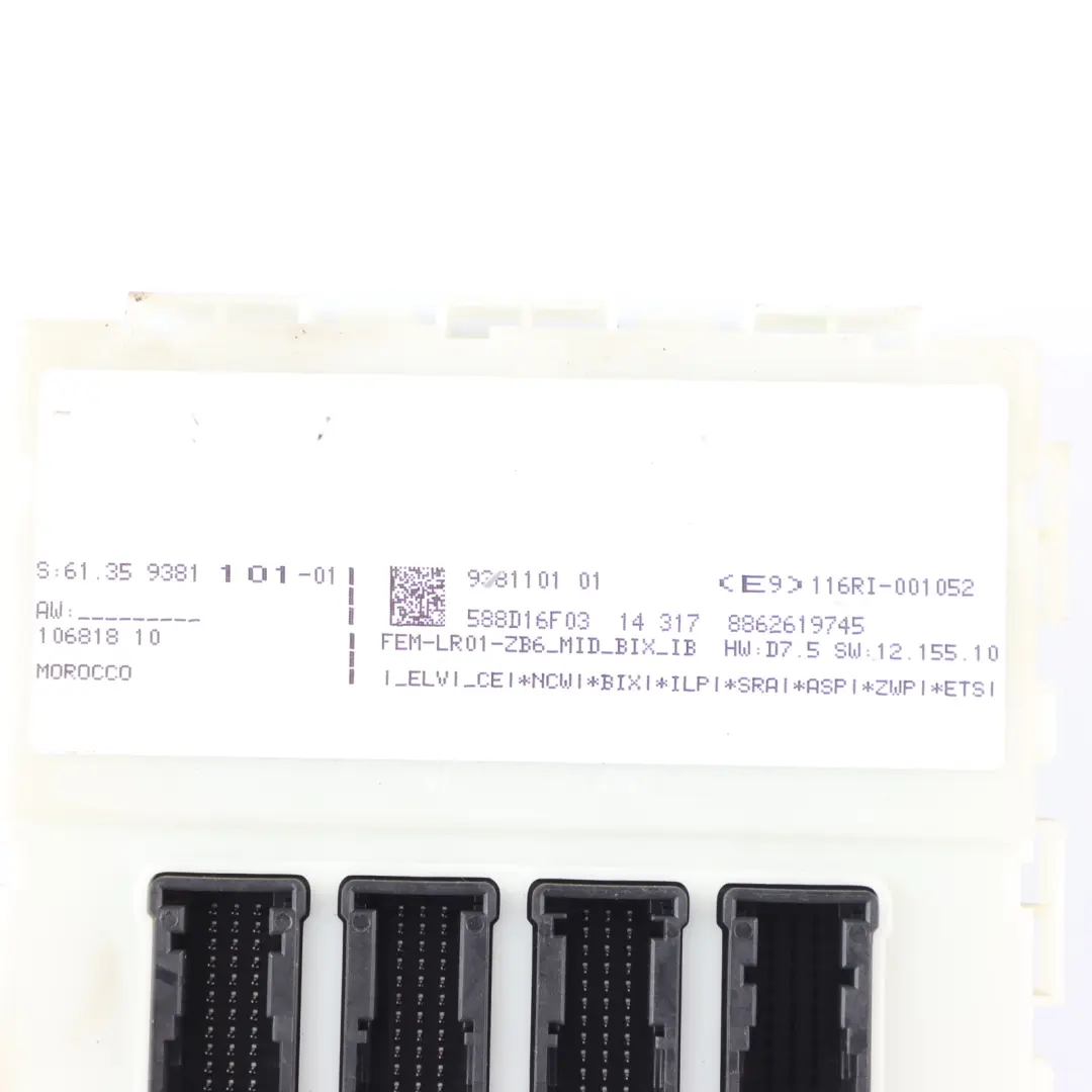 BMW F30 328i F32 428i N20 245HP Engine Unit ECU Kit DME Key + FEM - SKU 8639595-4 - Part number 8639595