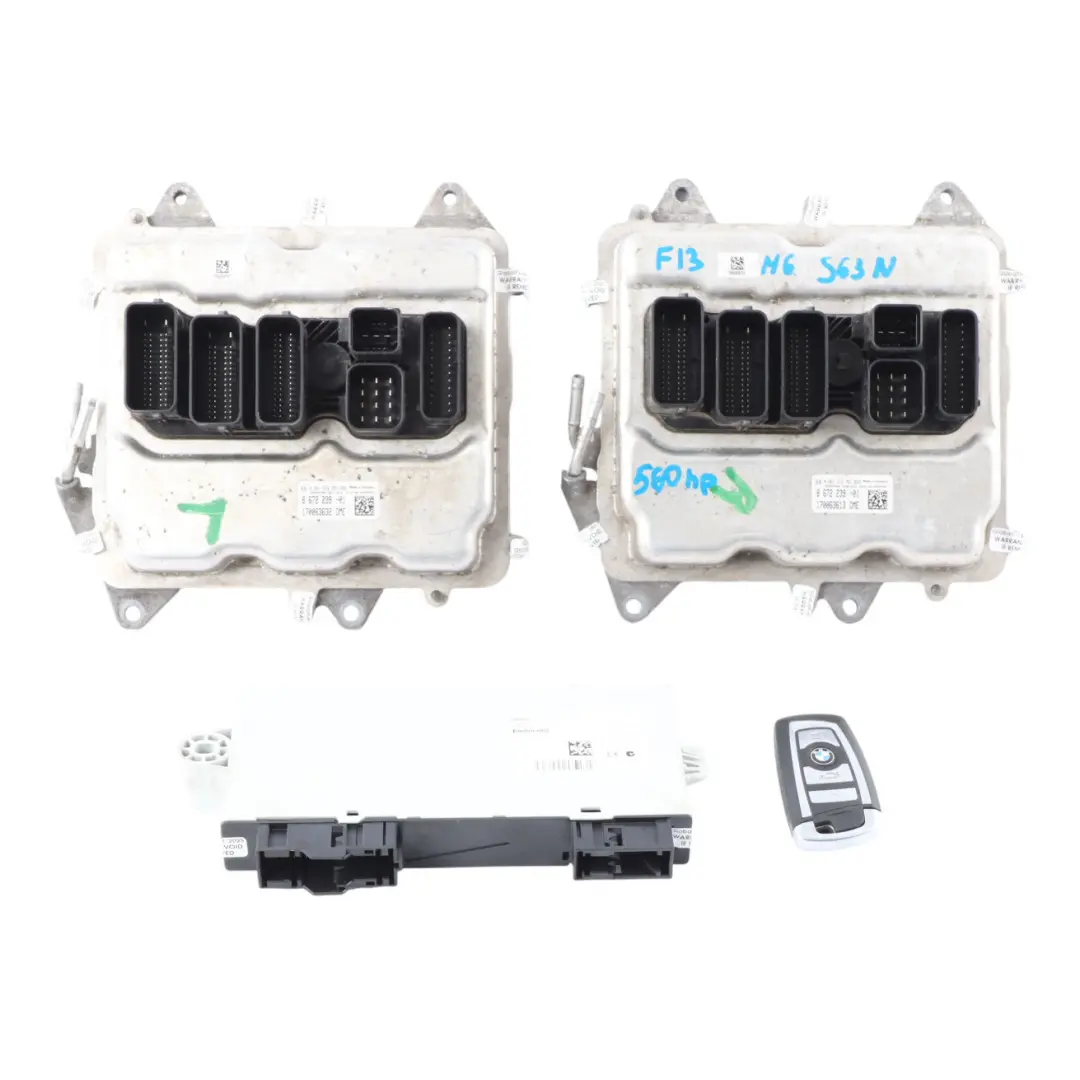 BMW F10 M5 F12 F13 M6 S63N 560HP Engine Control Unit ECU DME CAS4 + Key - SKU 8672239-1 - Part number 8672239