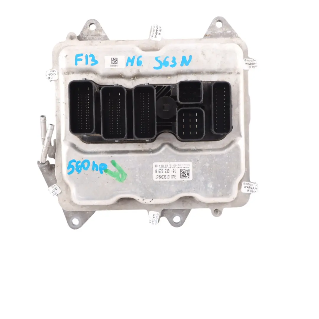 BMW F10 M5 F12 F13 M6 S63N 560HP Engine Control Unit ECU DME CAS4 + Key - SKU 8672239-1 - Part number 8672239