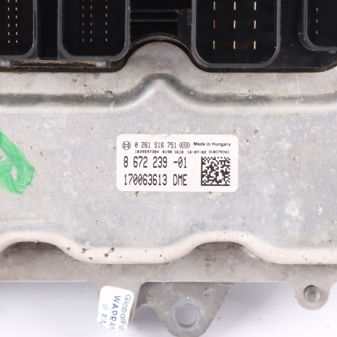 S63N 560HP Engine Control Unit ECU DME CAS4 + Key to BMW F10 M5 F12 F13 M6 with Part number 8672239 BMW F10 M5 F12 F13 M6 S63N 560HP Engine Control Unit ECU DME CAS4 + Key - SKU 8672239-1 - Part number 8672239