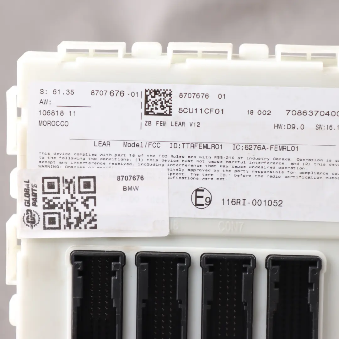BMW F22 F32 F36 Module De Commande De Confort De Carrosserie - SKU 8707676 - Numéro de pièce 8707676