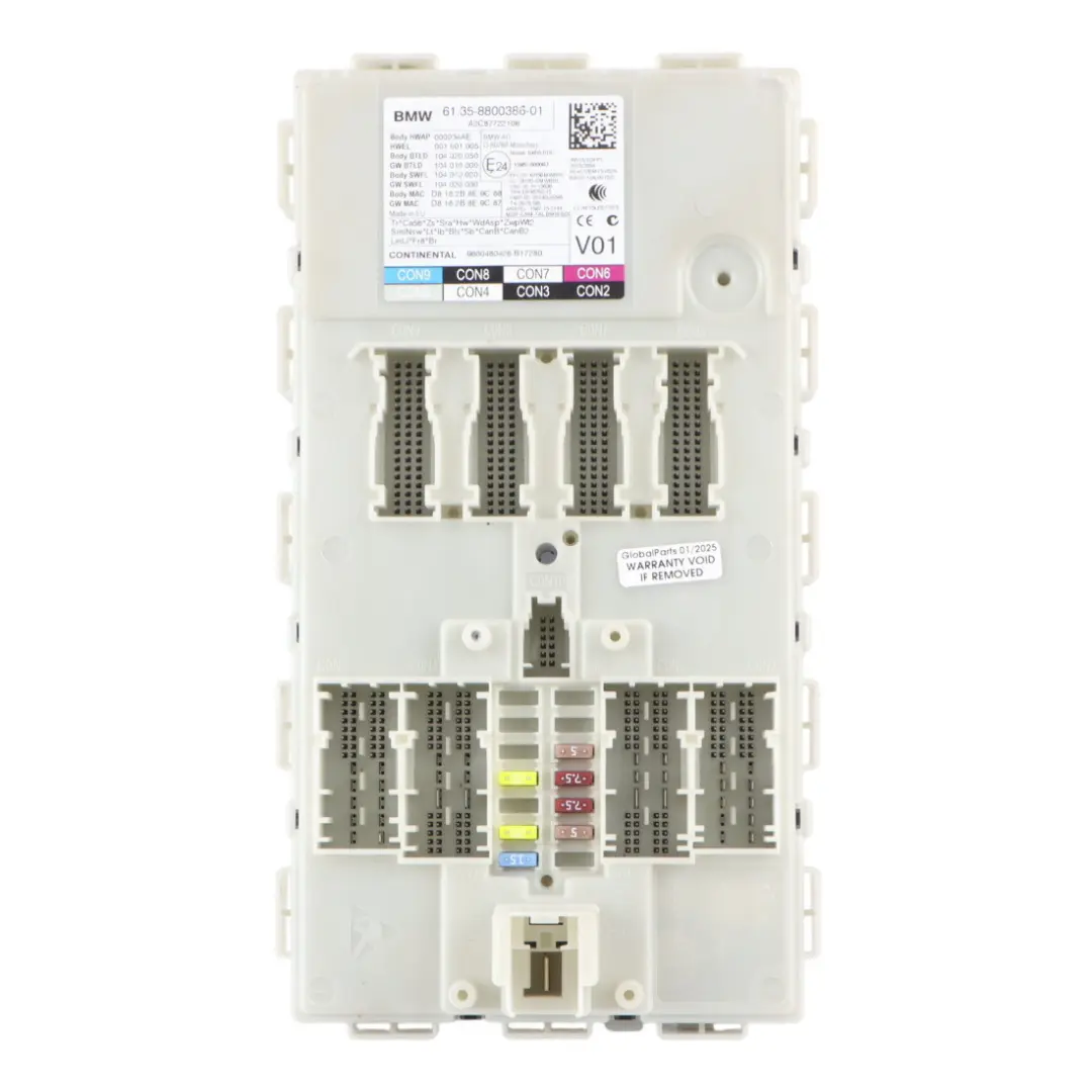 Body Control Comfort Module Unit FEM BDC ECU V01 to BMW G30 G31 with Part number 8800386 BMW G30 G31 Body Control Comfort Module Unit FEM BDC ECU V01 - SKU 8800386 - Part number 8800386