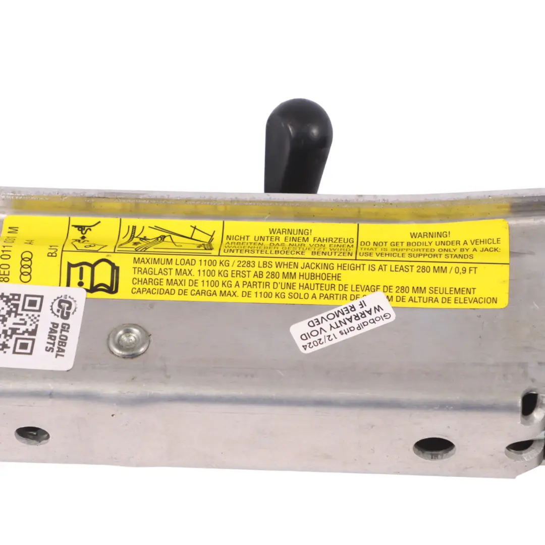 Herramienta de emergencia Gato elevador de rueda repuesto para Audi A4 B7 con número de pieza 8E0011031M Audi A4 B7 Herramienta de emergencia Gato elevador de rueda repuesto - SKU 8E0011031M - Número de pieza 8E0011031M