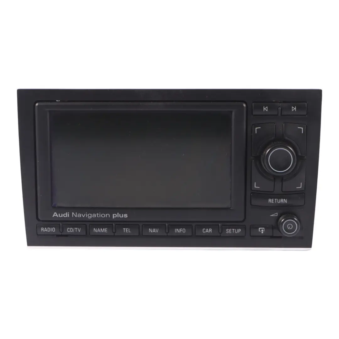 Sat Navi Stereo Radio Audio Head Unit CD Player to Audi A4 B7 with Part number 8E0035192T Audi A4 B7 Sat Navi Stereo Radio Audio Head Unit CD Player - SKU 8E0035192T - Part number 8E0035192T