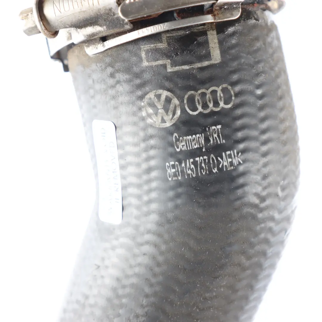 Audi A4 B7 2.0 TDI Diesel Turbo Ladeluft Kühler Ansaugschlauch Rohr 8E0145737F - SKU 8E0145737Q - Teilenummer 8E0145737Q