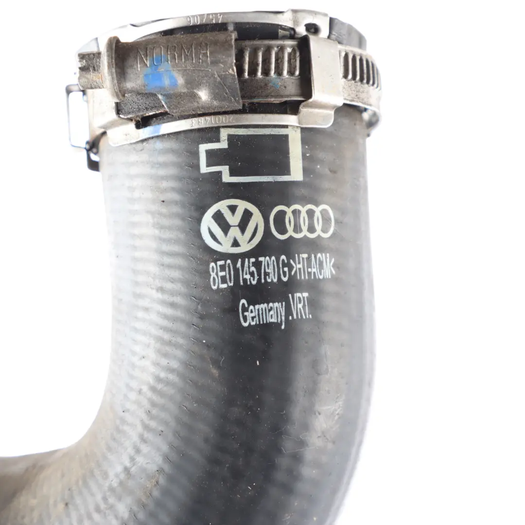 Wąż Przewód Intercoolera do Audi A4 B7 2.0 TFSI Benzyna Intercooler o numerze 8E0145790G Audi A4 B7 2.0 TFSI Benzyna Intercooler Wąż Przewód Intercoolera - SKU 8E0145790G - Numer Części 8E0145790G