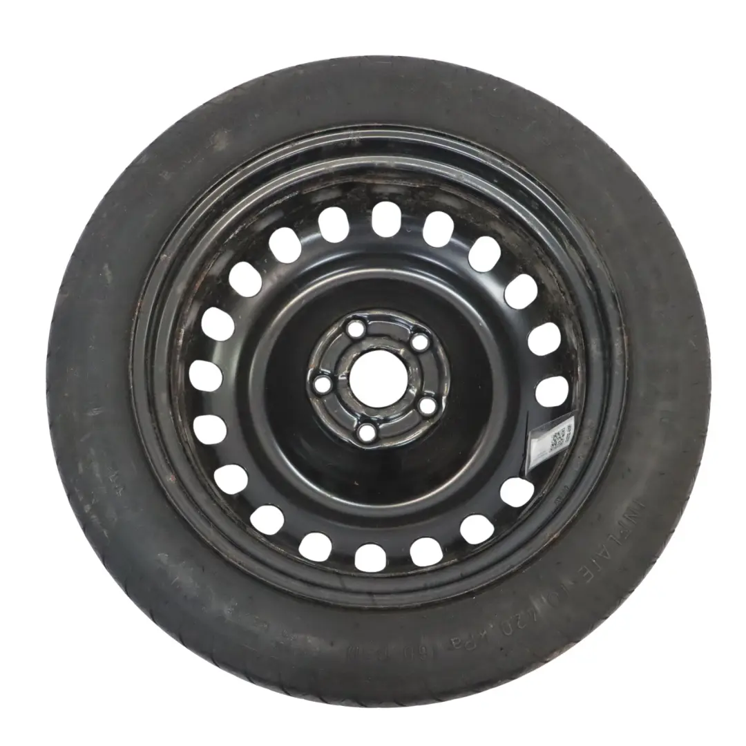 Ruota Scorta Compatta Acciaio R17 4J Goodyear 125/80 per Audi A4 B7 con numero di parte 8E0601027C Audi A4 B7 Ruota Scorta Compatta Acciaio R17 4J Goodyear 125/80 - SKU 8E0601027C-1 - Numero di parte 8E0601027C