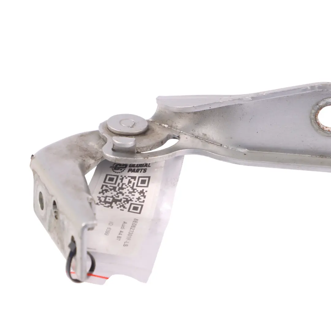Cerniera cofano anteriore sinistra Argento chiaro - LY7W per Audi A4 B7 con numero di parte 8E0823301F Audi A4 B7 Cerniera cofano anteriore sinistra Argento chiaro - LY7W - SKU 8E0823301F-LS - Numero di parte 8E0823301F
