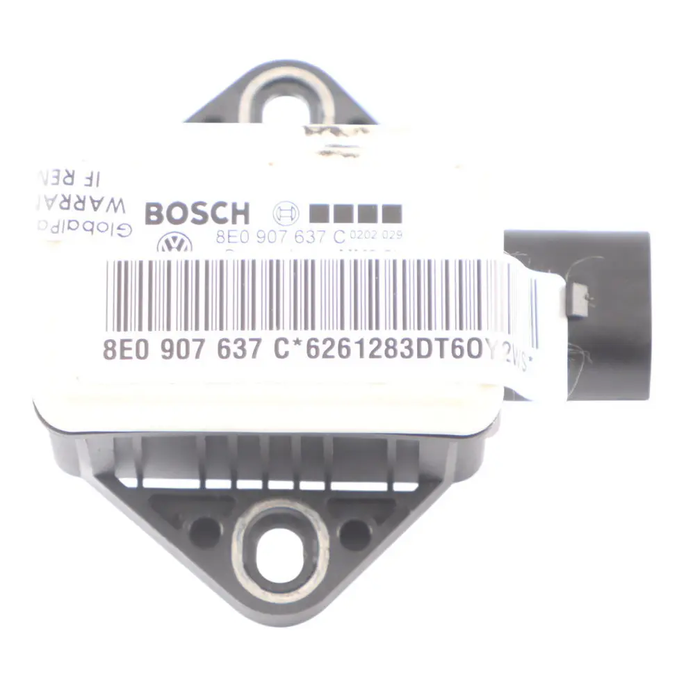 Acceleration Sensor ESP Module Control Unit ECU Audi A4 B7 Rear - SKU 8E0907637C - Part number 8E0907637C