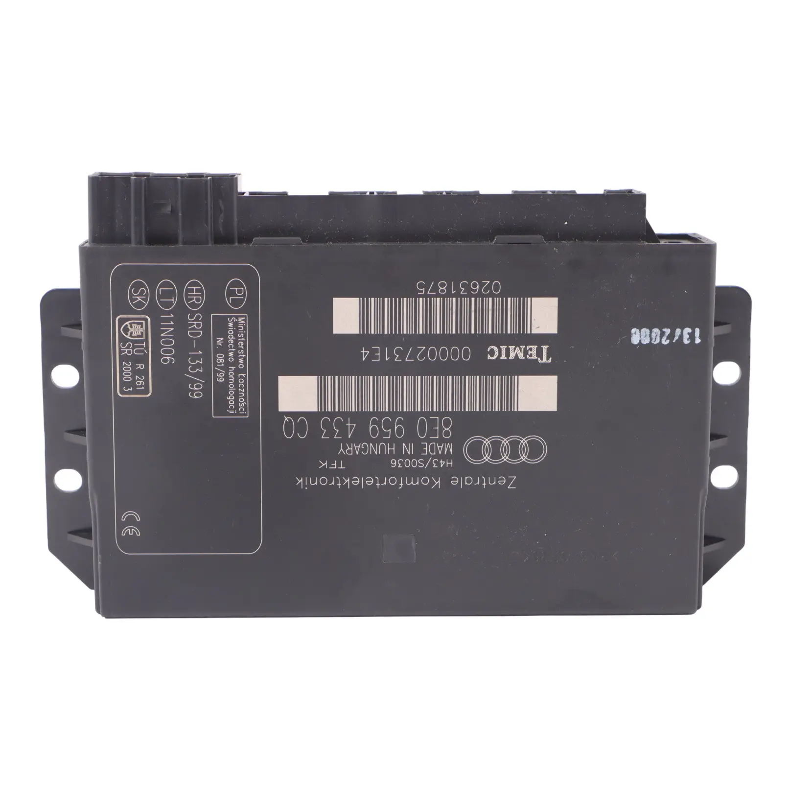 Audi A4 B7 Körper Komfort Steuerung BCM Versorgungsmodul Einheit ECU 8E0959433CQ