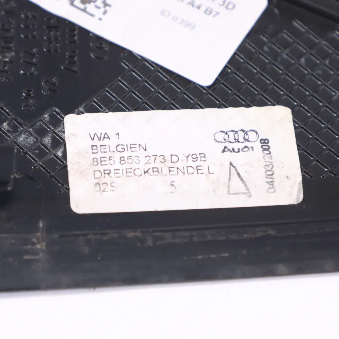Audi Q5 8R Window Strip Trim Door Rear Left N/S Moulding Sealing 8E5853274D - SKU 8E5853273D - Part number 8E5853273D