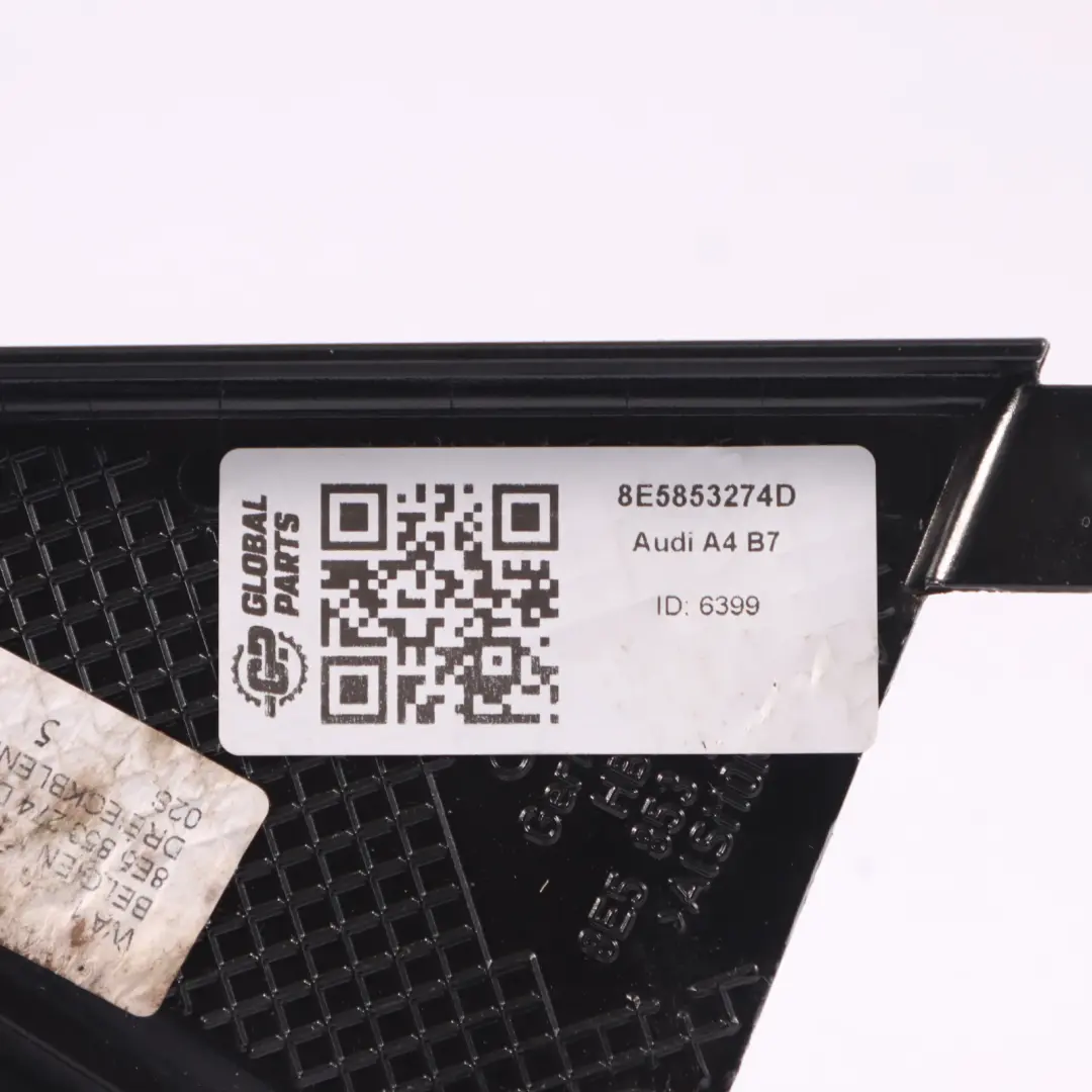 Audi Q5 8R Baguette Fenêtre Garniture Arrière Droite Moulding Sealing - SKU 8E5853274D - Numéro de pièce 8E5853274D