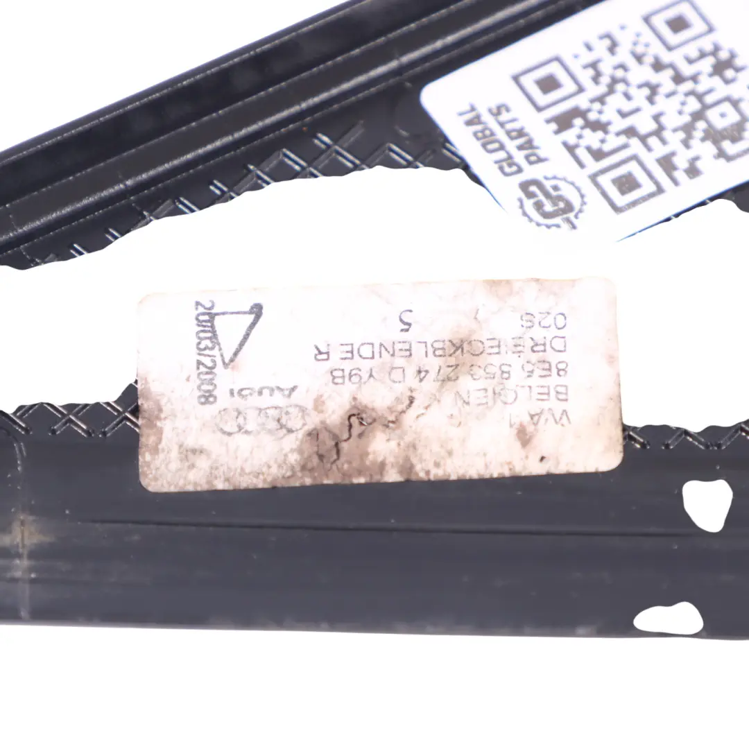 Audi Q5 8R Ventana Strip Trim Puerta Trasera Derecha Moldeo Sellado - SKU 8E5853274D - Número de pieza 8E5853274D