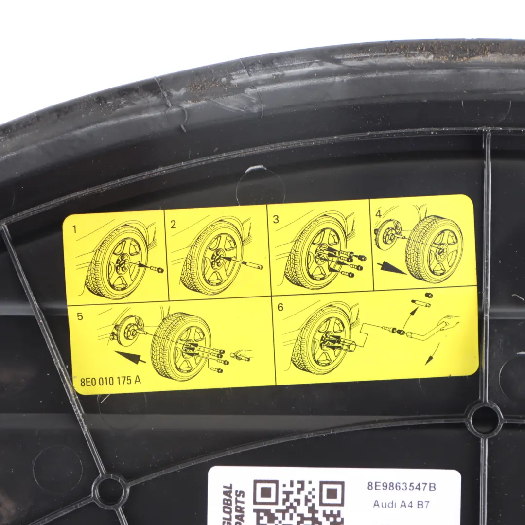 Osłona Zaślepka Koła Zapasowego do Audi A4 B7 Avant o numerze 8E9863547B Audi A4 B7 Avant Osłona Zaślepka Koła Zapasowego - SKU 8E9863547B - Numer Części 8E9863547B