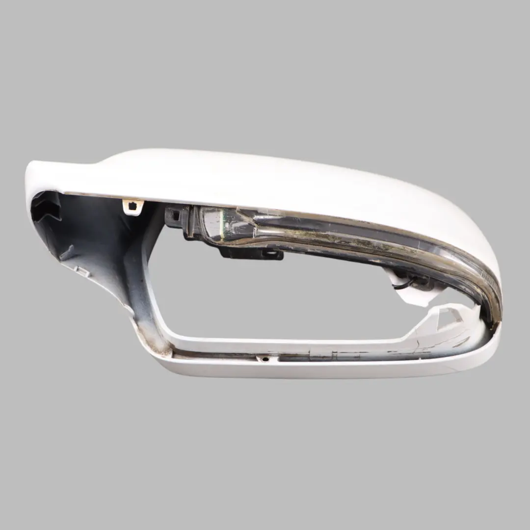 Wing Mirror Left N/S Door Trim Cover White Pearl S9R to Audi A5 8T with Part number 8F0857527 Audi A5 8T Wing Mirror Left N/S Door Trim Cover White Pearl S9R - SKU 8F0857527-MGW - Part number 8F0857527