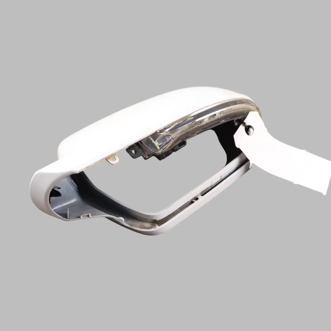 Wing Mirror Left N/S Door Trim Cover White Pearl S9R to Audi A5 8T with Part number 8F0857527 Audi A5 8T Wing Mirror Left N/S Door Trim Cover White Pearl S9R - SKU 8F0857527-MGW - Part number 8F0857527