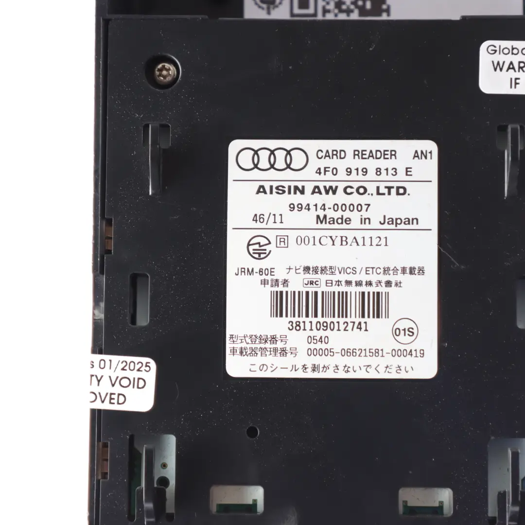 Lecteur De Carte Péage Routier ETC Japon Module Unité pour Audi A4 B8 à propos du numéro de pièce 8F0919813E Audi A4 B8 Lecteur De Carte Péage Routier ETC Japon Module Unité - SKU 4F0919813E - Numéro de pièce 8F0919813E