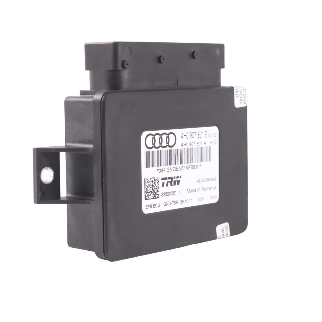 AUDI A7 4G8 Module de commande de frein à main électrique TRW - SKU 4H0907801E - Numéro de pièce 4H0907801E