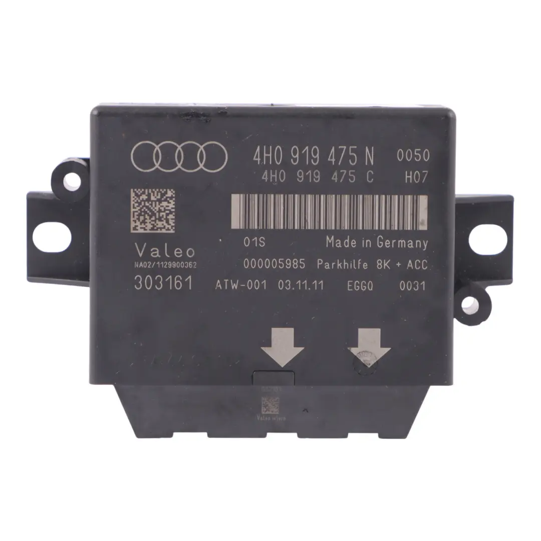 AUDI A7 4G8 Parking Assist Sensors Distance Control Module - SKU 8H0919475N - Part number 4H0919475N