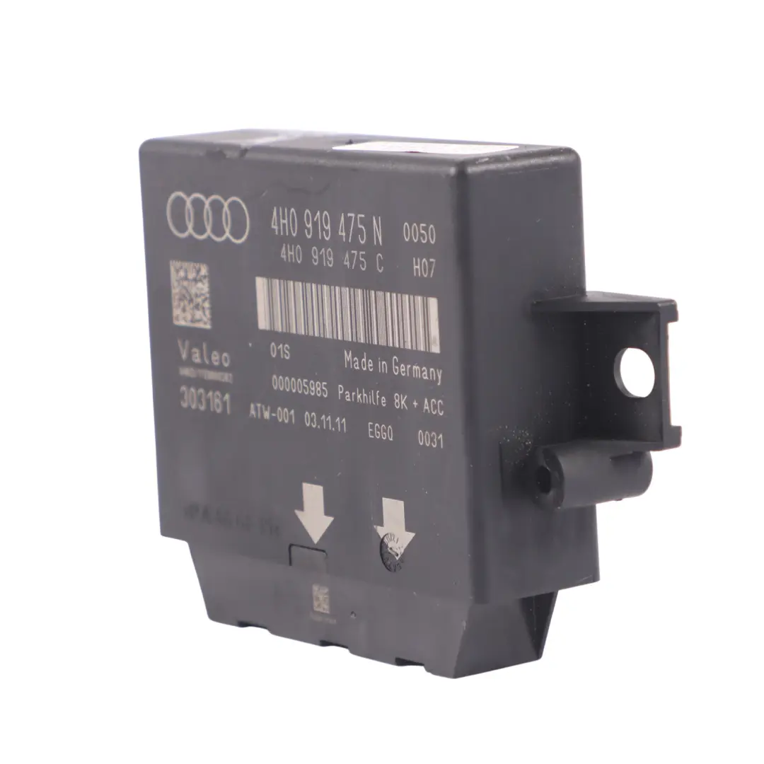 4G8 Capteurs d'aide au stationnement Module de la distance pour AUDI A7 à propos du numéro de pièce 4H0919475N AUDI A7 4G8 Capteurs d'aide au stationnement Module de la distance - SKU 8H0919475N - Numéro de pièce 4H0919475N