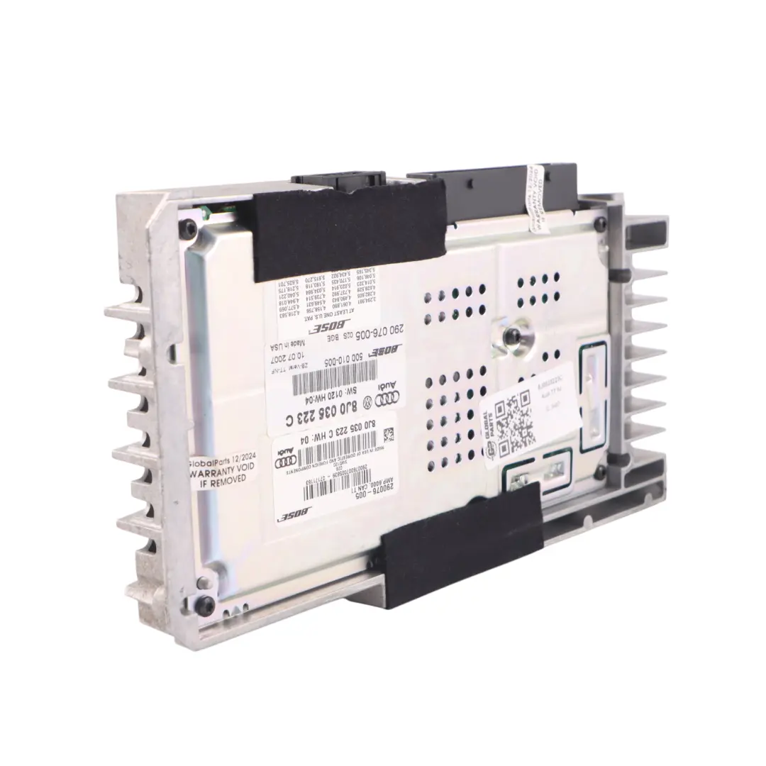 Audi TT 8J Audio Amplificador Premium Sound Unidad de Control Bose - SKU 8J0035223C - Número de pieza 8J0035223C
