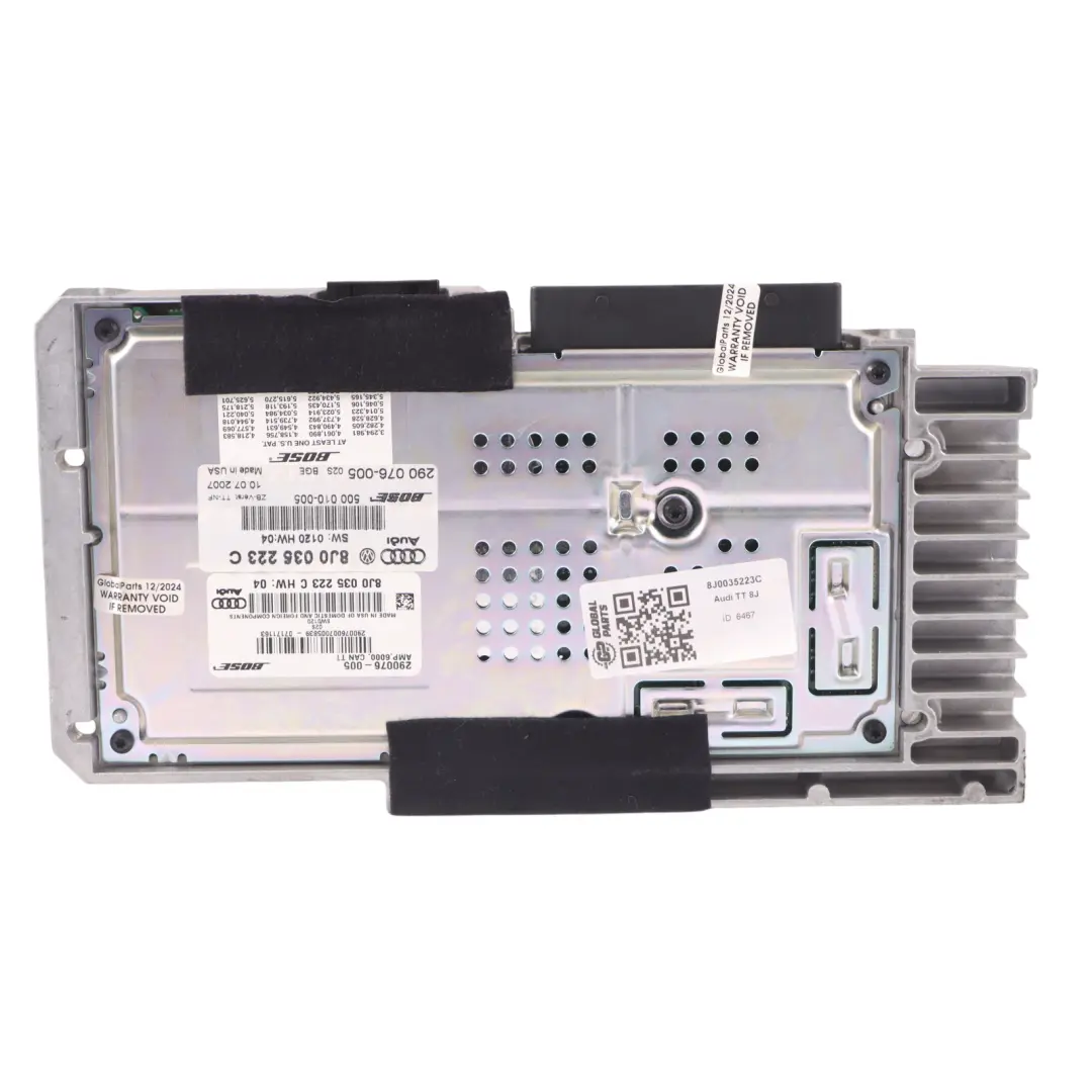 Wzmacniacz Audio Premium Sound Booster Sterownik Bose do Audi TT 8J o numerze 8J0035223C Audi TT 8J Wzmacniacz Audio Premium Sound Booster Sterownik Bose - SKU 8J0035223C - Numer Części 8J0035223C