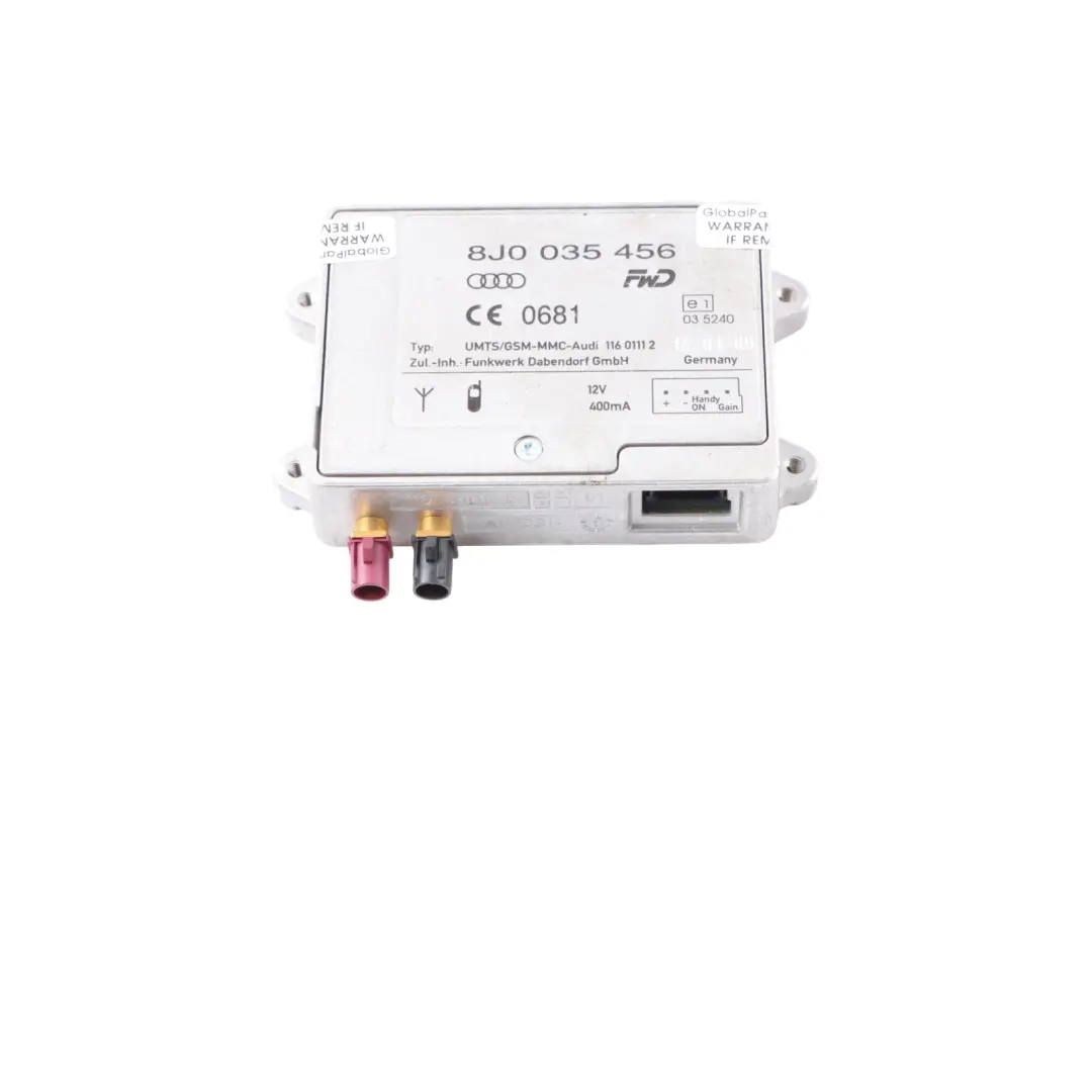 Wzmacniacz Antenowy Moduł ECU do Audi S5 8T o numerze 8J0035456 Audi S5 8T Wzmacniacz Antenowy Moduł ECU - SKU 8J0035456 - Numer Części 8J0035456
