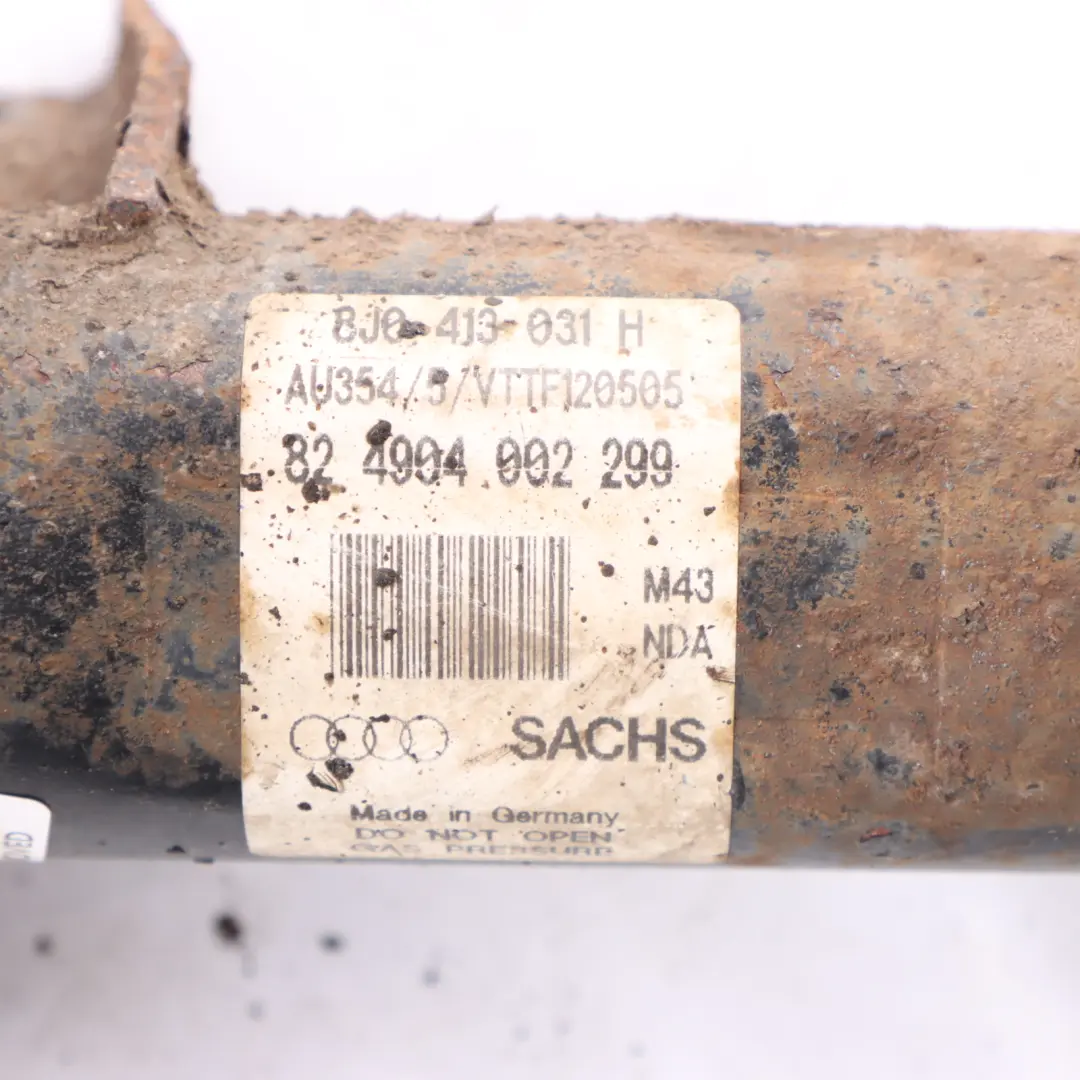 Audi A4 B7 Puntal Resorte Amortiguador Delantero Derecho Suspensión - SKU 8J0413031H - Número de pieza 8J0413031H