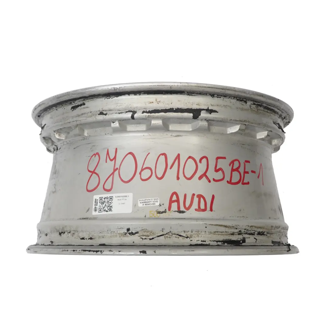 Audi Mk2 TT Cerchio in lega argento 17" ET:50 8,5J 8J0601025A - SKU 8J0601025BE-1 - Numero di parte 8J0601025BE