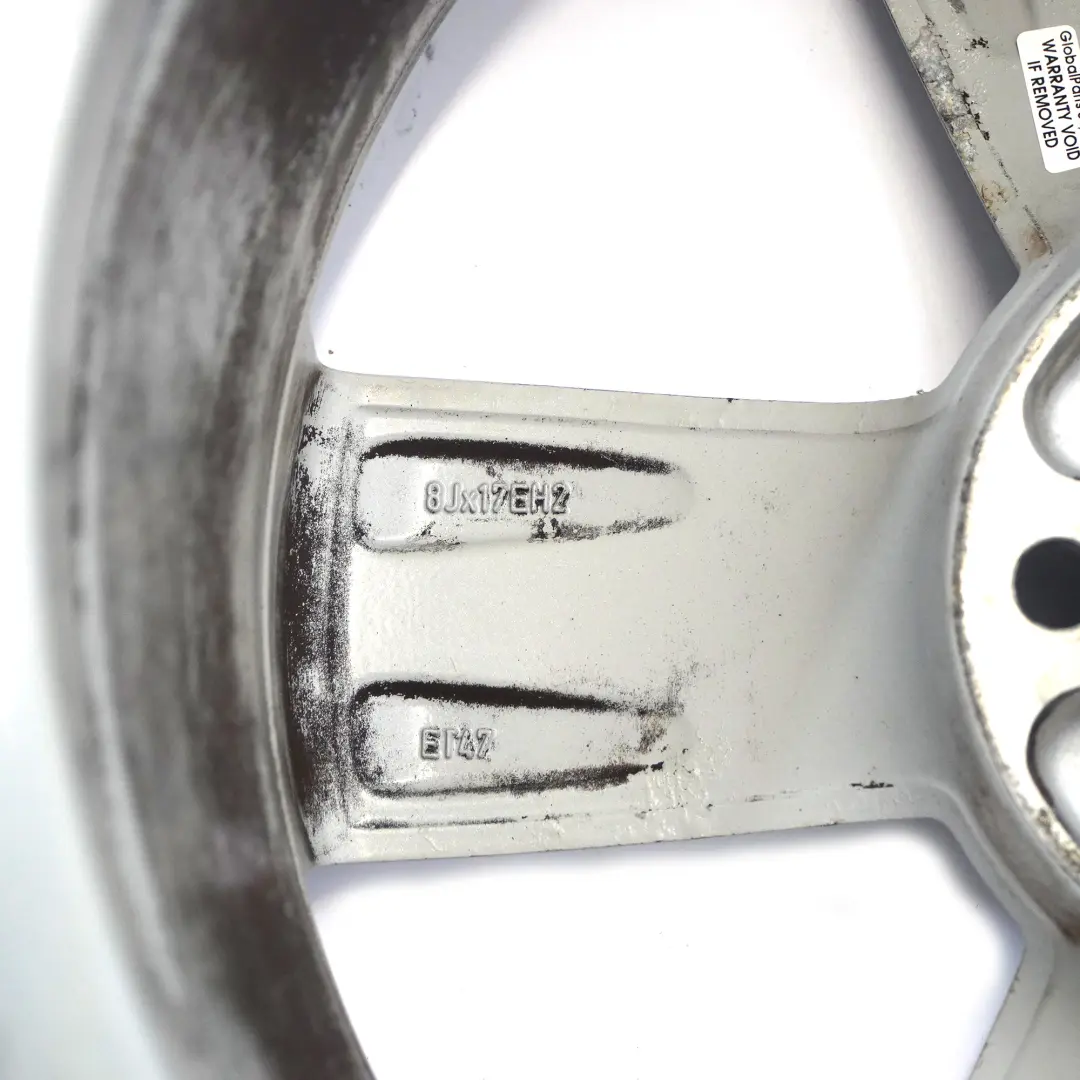 Audi TT Mk2 8J Silver Alloy Wheel Rim 17" ET:47 8J Star Spoke - SKU 8J0601025C-2 - Part number 8J0601025C
