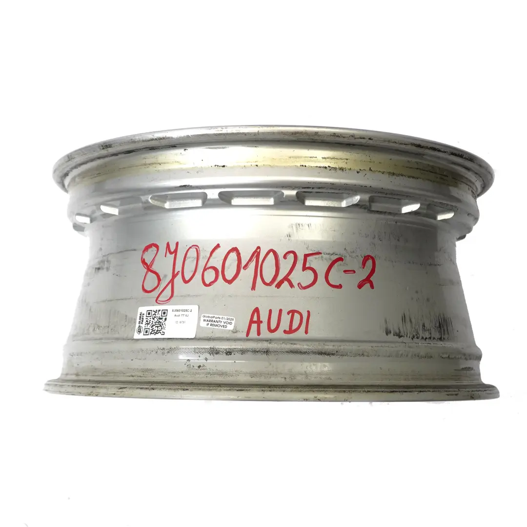  Llanta de aleación plateada Audi TT Mk2 8J 17" ET:47 8J Star Spoke - SKU 8J0601025C-2 - Número de pieza 8J0601025C