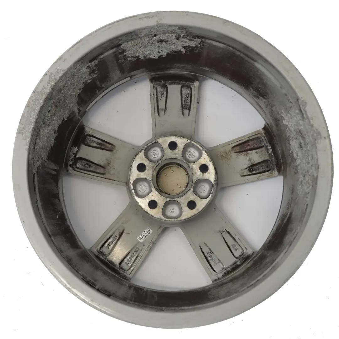  Llanta de aleación plateada Audi TT Mk2 8J 17" ET:47 8J Star Spoke - SKU 8J0601025C-2 - Número de pieza 8J0601025C