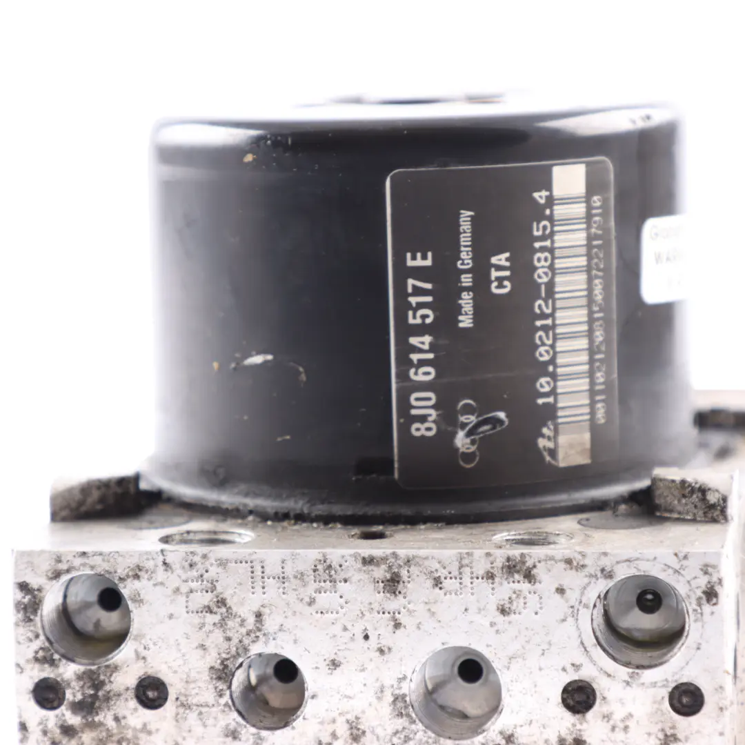 ABS pompe Commande hydraulique Unité de freinage pour Audi TT 8J 2.0 TFSI à propos du numéro de pièce 8J0614517E Audi TT 8J 2.0 TFSI ABS pompe Commande hydraulique Unité de freinage - SKU 8J0614517E - Numéro de pièce 8J0614517E
