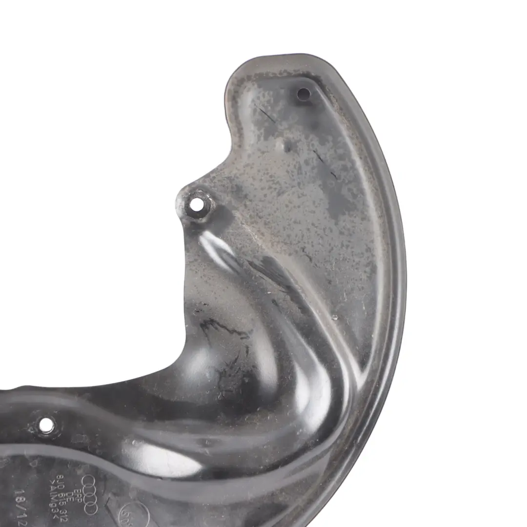 Front Brake Disc Plate Covering Splash Panel Right O/S to Audi TT 8J with Part number 8J0615312 Audi TT 8J Front Brake Disc Plate Covering Splash Panel Right O/S - SKU 8J0615312 - Part number 8J0615312