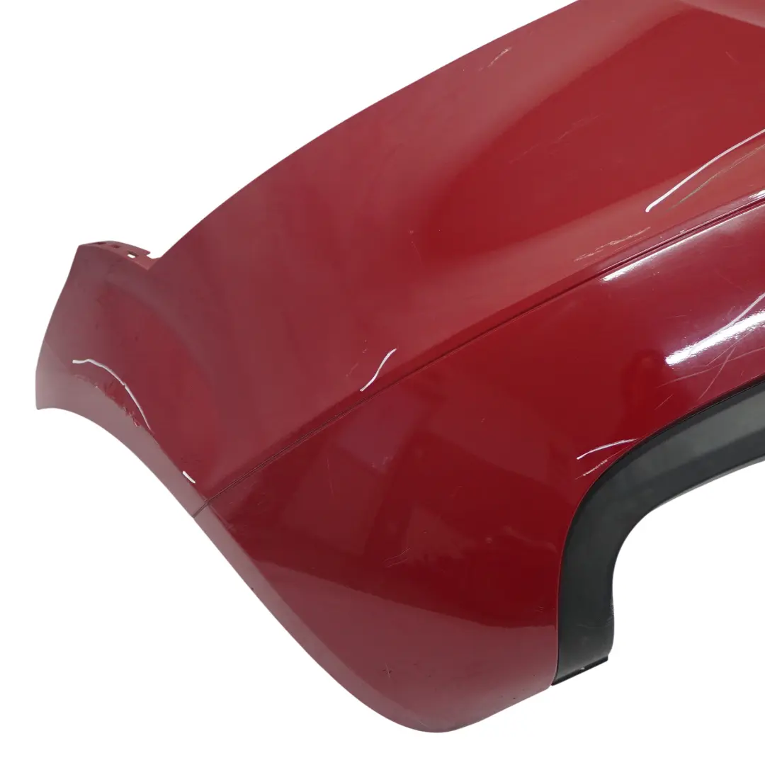 Bumper Trim Panel Covering Individual Red Painted to Audi TT 8J Rear with Part number 8J0807303 Audi TT 8J Rear Bumper Trim Panel Covering Individual Red Painted - SKU 8J0807303-RED - Part number 8J0807303