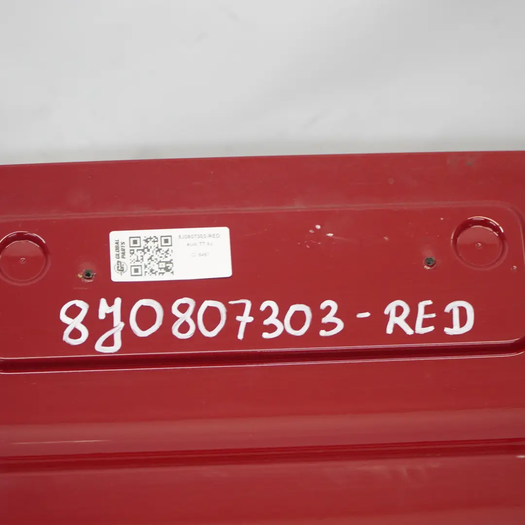 Audi TT 8J Rear Bumper Trim Panel Covering Individual Red Painted - SKU 8J0807303-RED - Part number 8J0807303