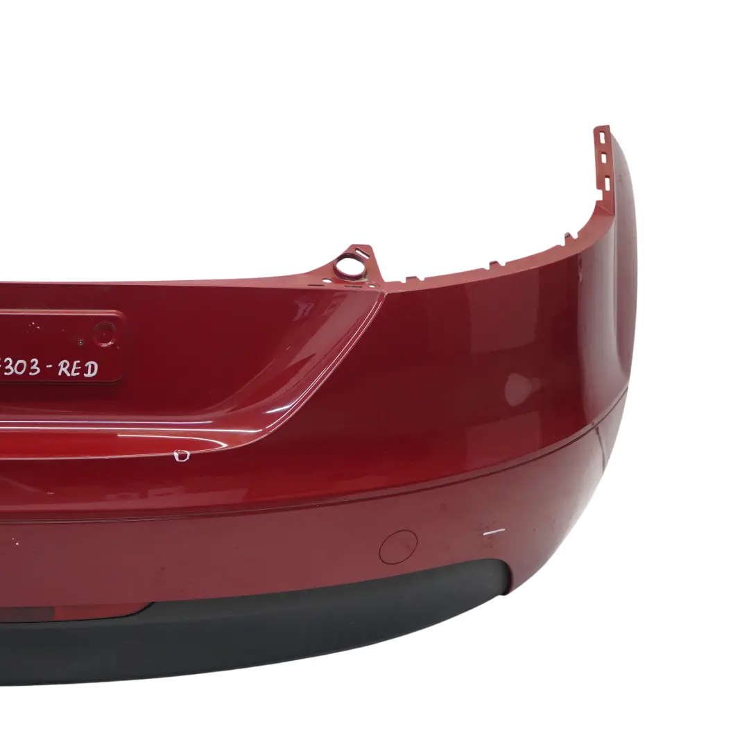 Bumper Trim Panel Covering Individual Red Painted to Audi TT 8J Rear with Part number 8J0807303 Audi TT 8J Rear Bumper Trim Panel Covering Individual Red Painted - SKU 8J0807303-RED - Part number 8J0807303