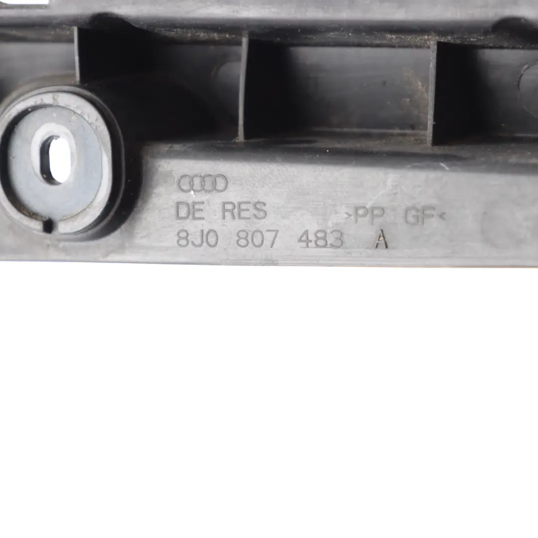 Stoßstangen Halterung Führung Hinten Links für Audi TT 8J mit Teilenummer 8J0807483A Audi TT 8J Stoßstangen Halterung Führung Hinten Links - SKU 8J0807483A - Teilenummer 8J0807483A