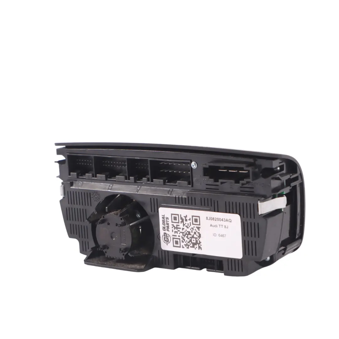 Audi TT 8J Air Conditioning A/C Climate Control Heater Switch Panel - SKU 8J0820043AQ - Part number 8J0820043AQ